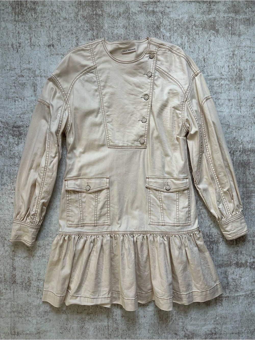Ulla Johnson Denim Dress in Blanc - EUC